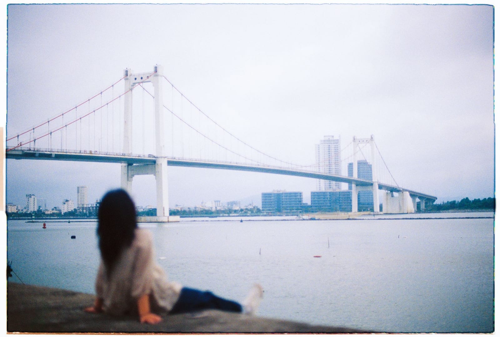 Thuan Phuoc Bridge spanning the mouth of the Han River, a quieter free vantage point north of the Da Nang fireworks zone