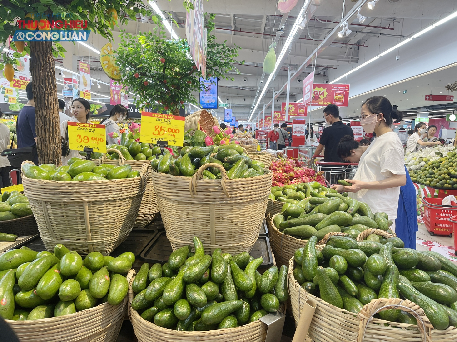 A bright supermarket aisle stocked with imported packaged foods.