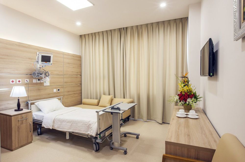 A private patient room at Vinmec Da Nang International Hospital