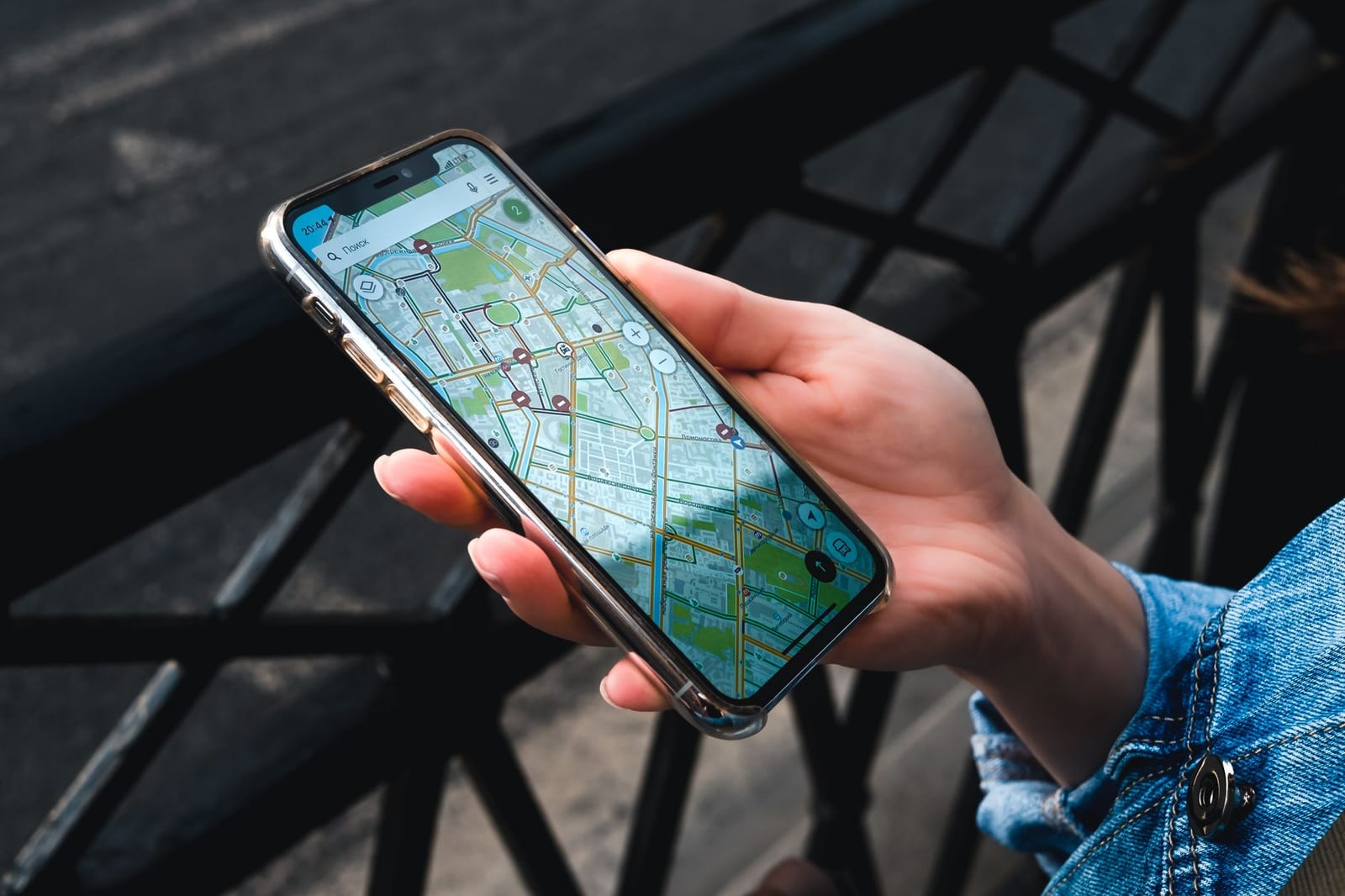 Using a phone with a map app while traveling in Vietnam